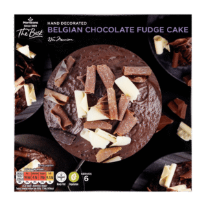 Morrisons The Best Hand Decorated Belgian Chocolate Fudge Cake Serves 6